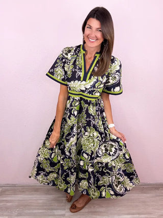 Rising Bloom Midi Dress