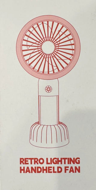 Retro Lighting Handheld Fan