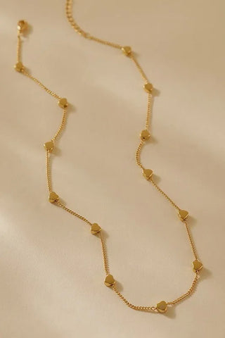 18k Stainless Steel Tarnish Free Heart Necklace