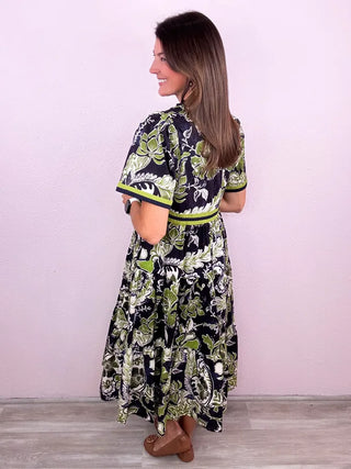 Rising Bloom Midi Dress