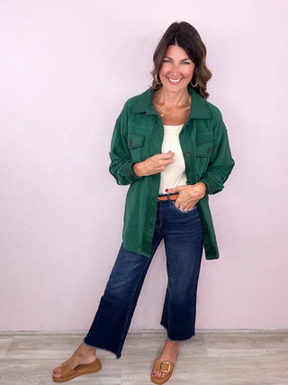 MICA Dark Wash Wide Leg Denim