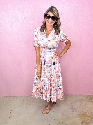 THML A Summer Vibe Midi Dress