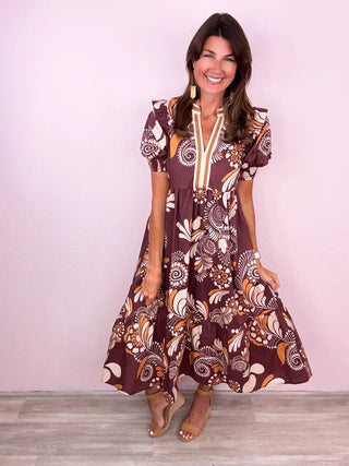 Falling for Paisley Dress