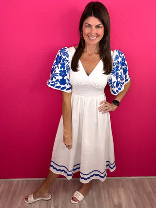 THML In The Meadows Midi Dress The Paisley Heart THML In The Meadows Midi Dress The Paisley Heart