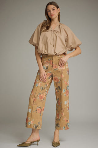 Botanical Wide Leg Pants