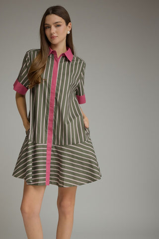 Side Note Dress (Army)