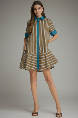 Side Note Dress (Brown)