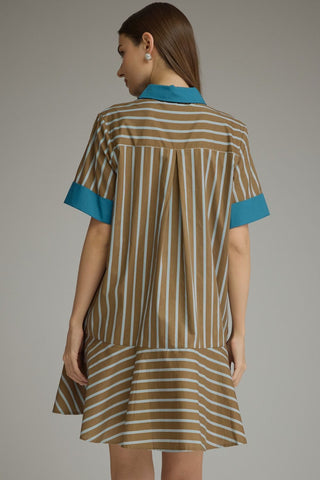 Side Note Dress (Brown)