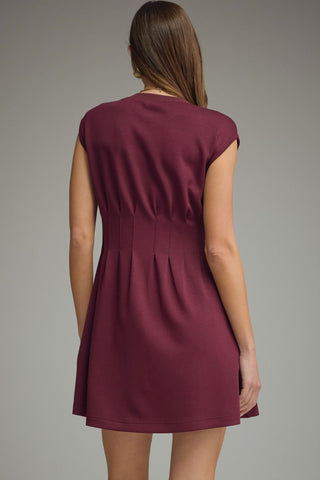 Elevated Throw On Dress (Burgundy)