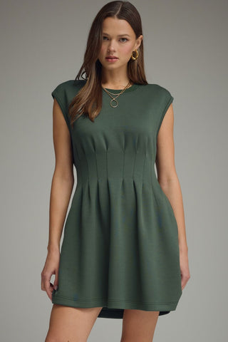 Elevated Throw On Dress (Forest)