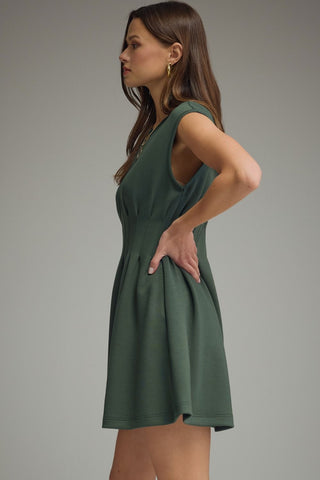 Elevated Throw On Dress (Forest)