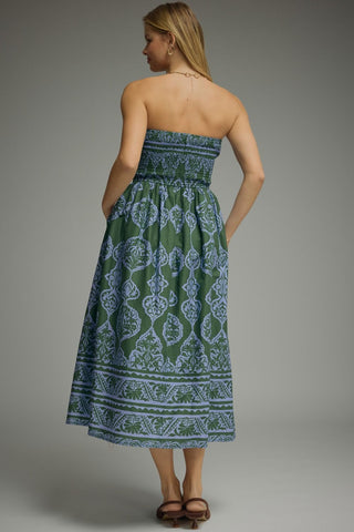 Villa Bella Midi Dress (Hunter)