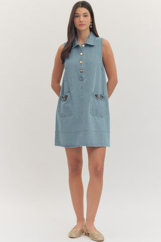 Easy Living Dress (Denim)
