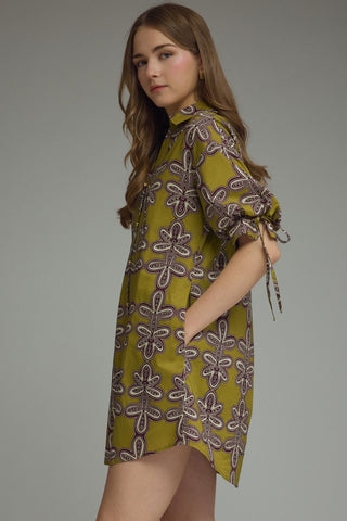 Effortlessly Bold Dress (Olive)