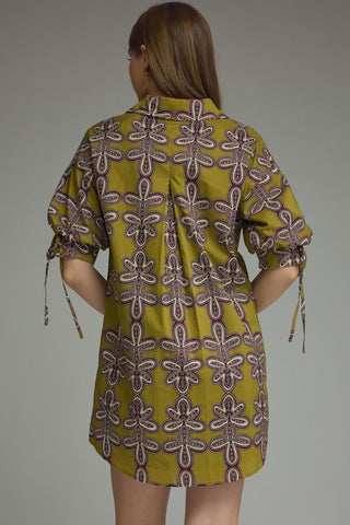 Effortlessly Bold Dress (Olive)