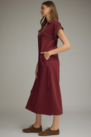 Effortlessly Elevated Midi Dress (Wine)