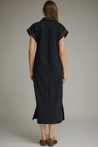 Effortlessly Elevated Midi Dress (Black)