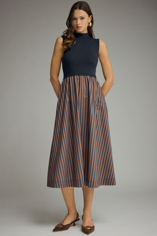 Well Composed Midi Dress (Navy)