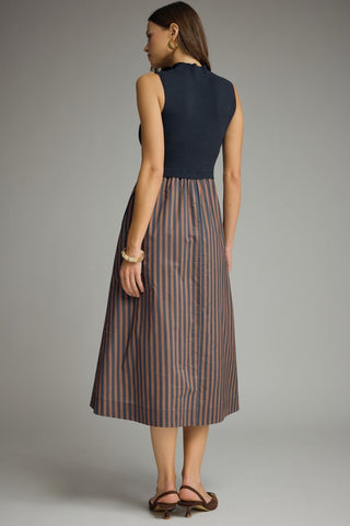 Well Composed Midi Dress (Navy)
