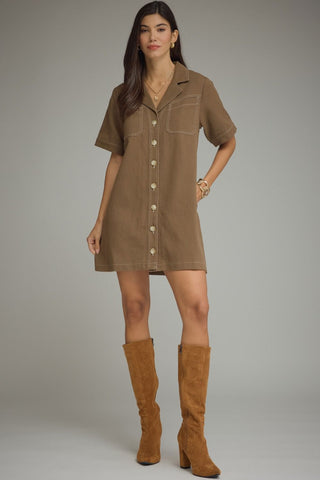 State of Mind Dress - Brown