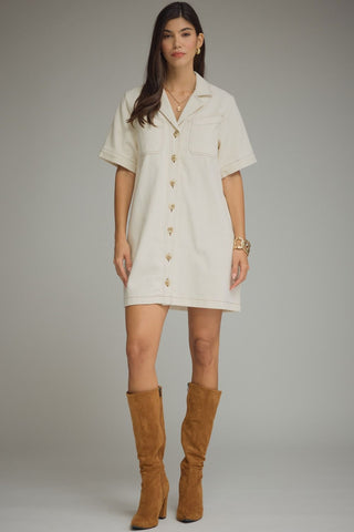 State of Mind Dress - Ecru
