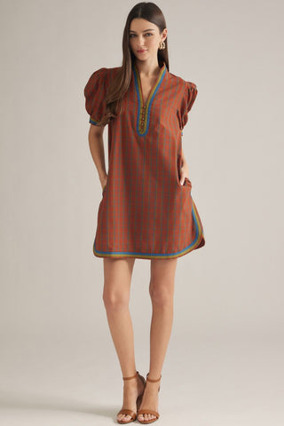 Plaid Perspective Dress