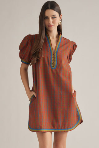 Plaid Perspective Dress