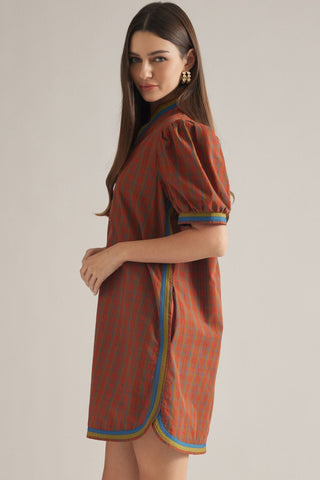 Plaid Perspective Dress
