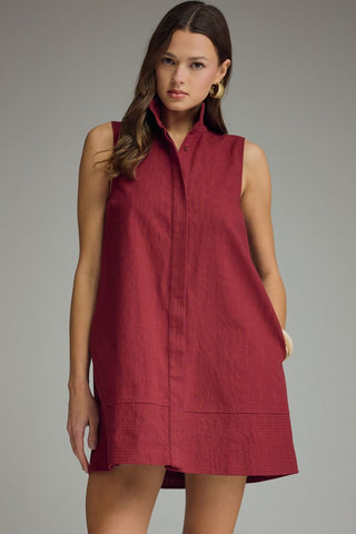 Signature Shift Dress (Crimson)