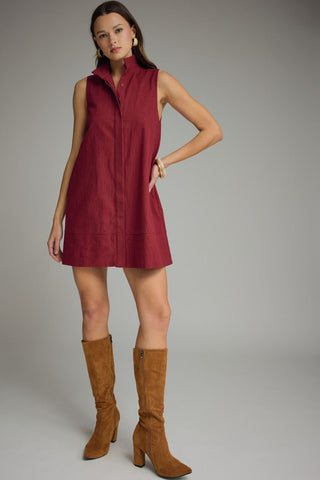 Signature Shift Dress (Crimson)
