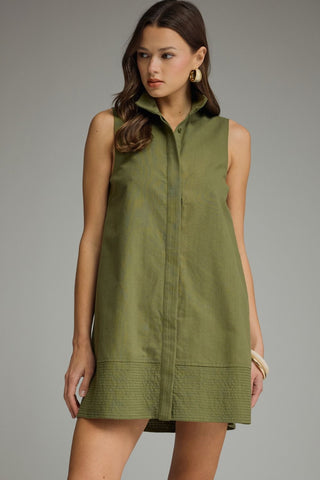 Signature Shift Dress (Olive)