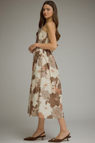 Lasting Impression Midi Dress (Mocha)