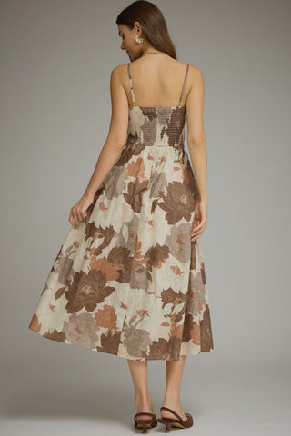 Lasting Impression Midi Dress (Mocha)