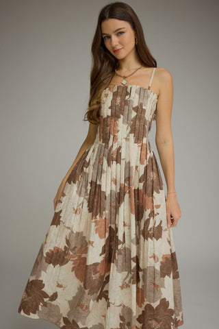 Lasting Impression Midi Dress (Mocha)