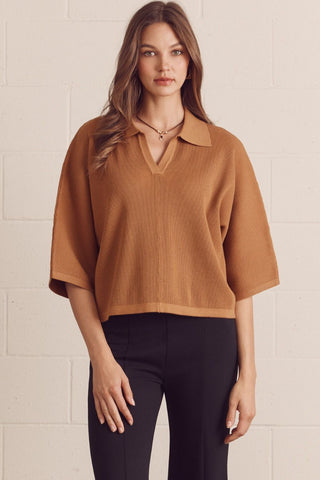 Quiet Luxury Top (Camel)