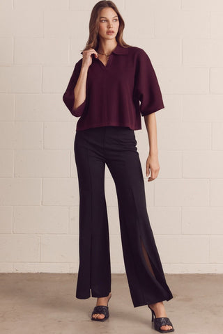 Quiet Luxury Top (Merlot)