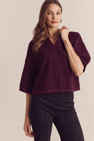 Quiet Luxury Top (Merlot)