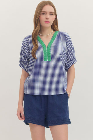 Southern Charm Gingham Top