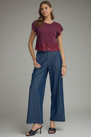 Effortless Class Top (Burgundy)