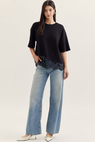 Lace Affair Top (Black)