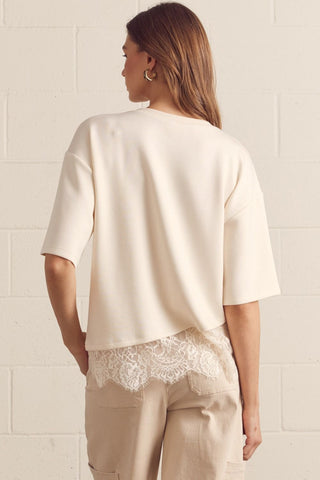 Lace Affair Top (Ecru)