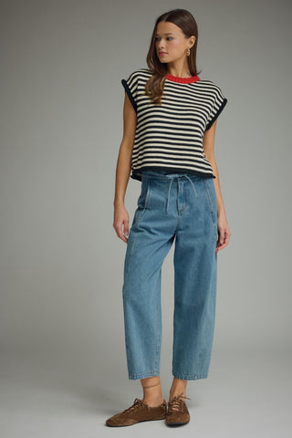 Put Together Knit Top (Black)