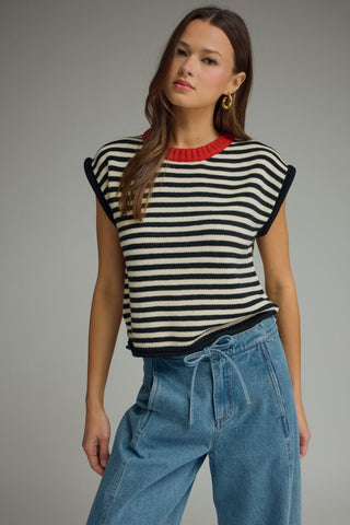 Put Together Knit Top (Black)