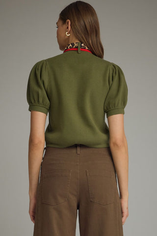 Chic Affair Sweater Top (Olive)