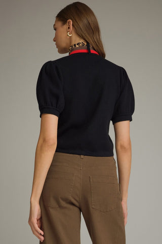 Chic Affair Sweater Top (Black)