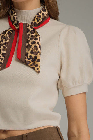 Chic Affair Sweater Top (Ecru)