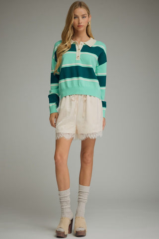 Club Stripe Sweater (Hunter)