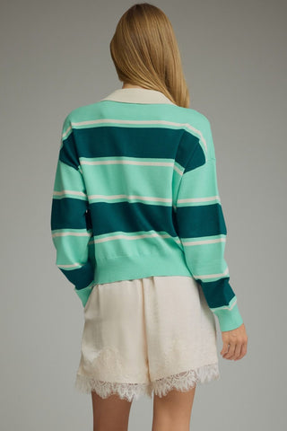 Club Stripe Sweater (Hunter)