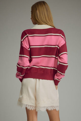 Club Stripe Sweater (Pink)