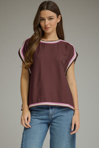 Seeking Transition Top - Raisin